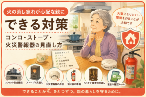 親の火の消し忘れが心配なときの対策