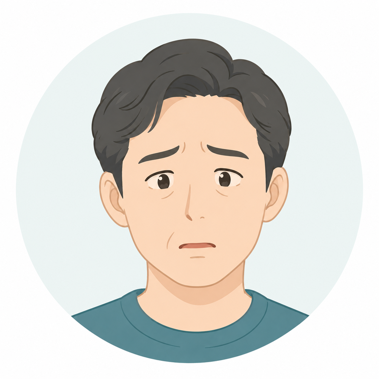 悩んでいる家族のアイコン