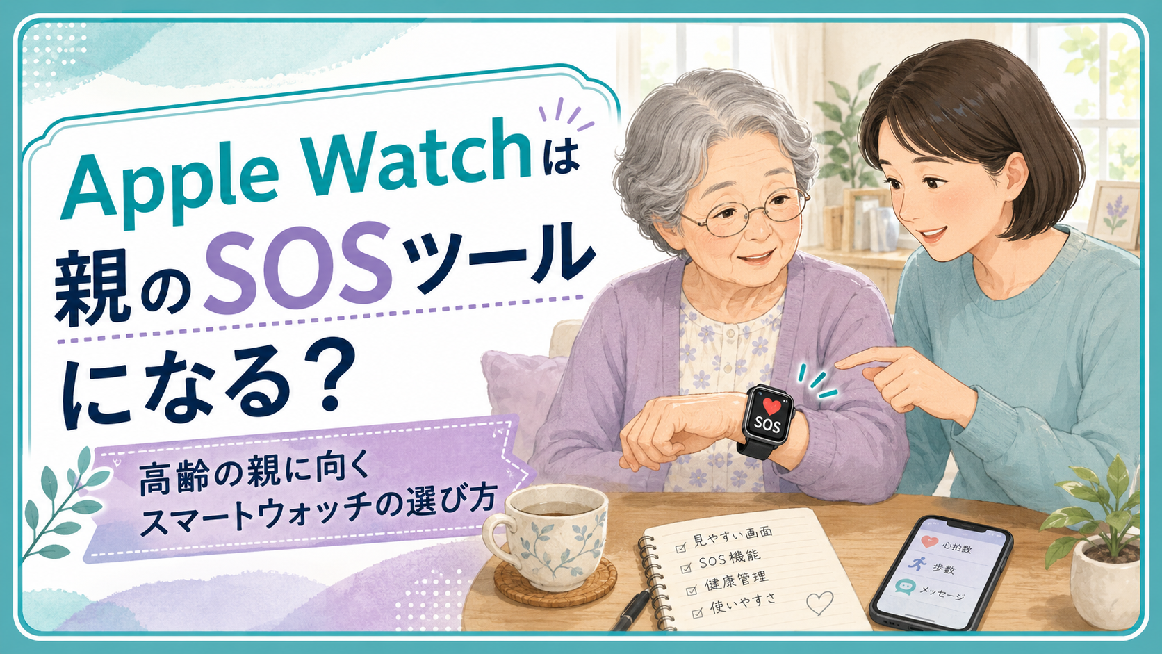 Apple Watchを親のSOSツールとして使う方法