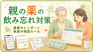 親の薬の飲み忘れ対策