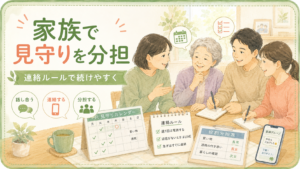 家族で見守りを分担するアイキャッチ画像