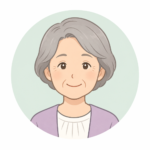 夜間の安全対策について家族と相談する高齢の親のイラスト
